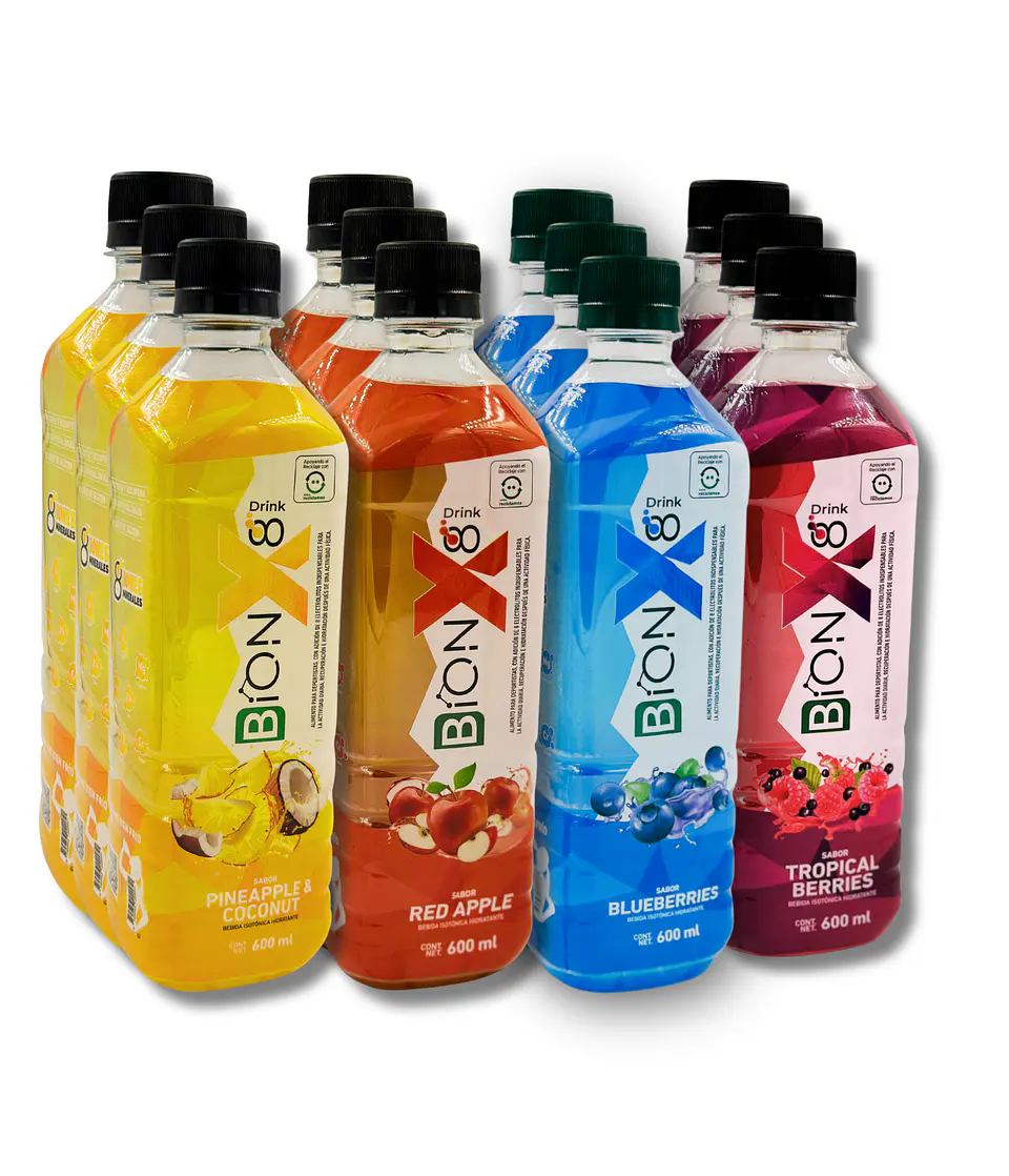 Bebida Hidratante BIONX8 Drink de 600ML 12 unidades mix 1