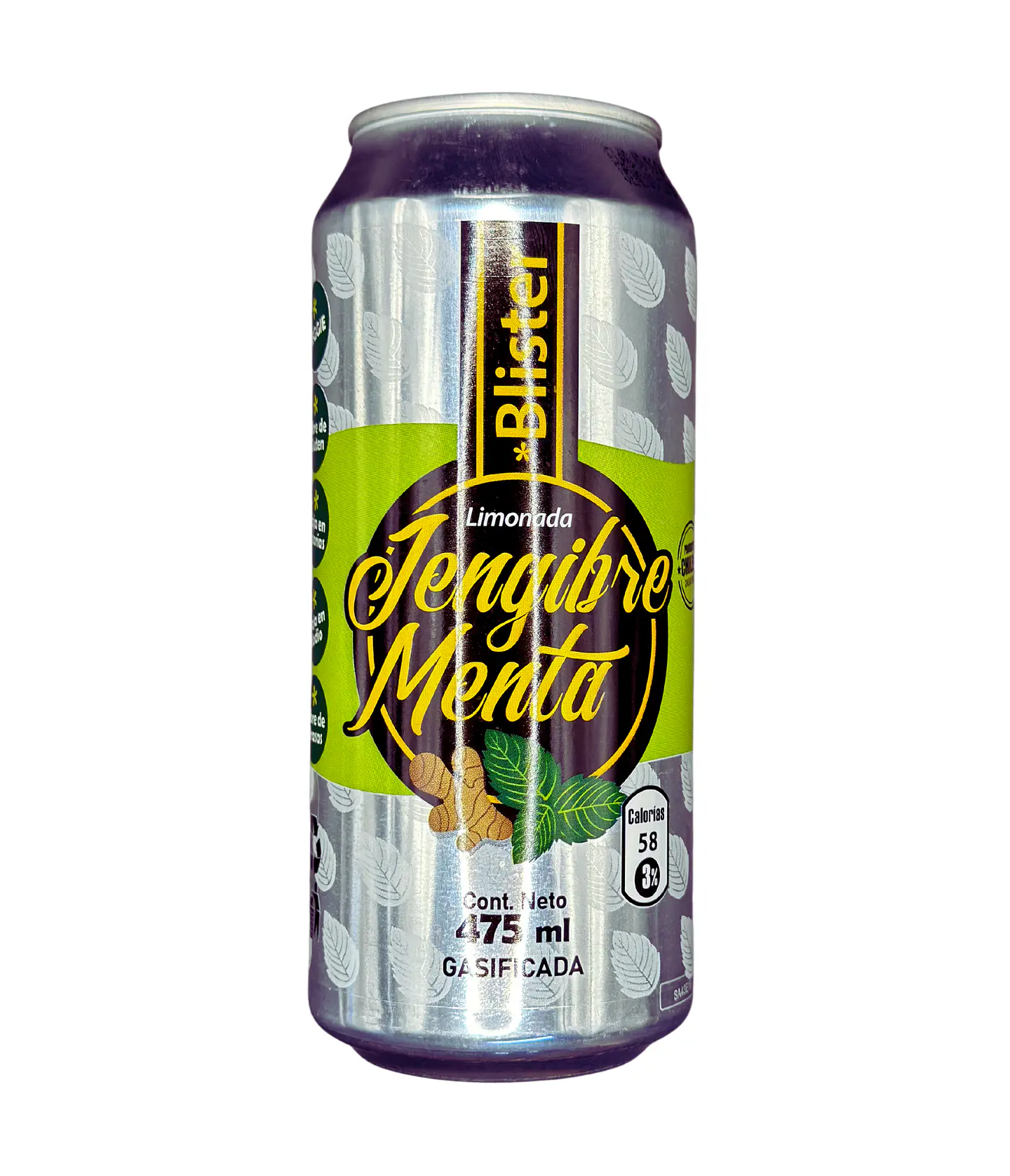 Pack 12 unidades Limonada Menta Jengibre 475ml 1