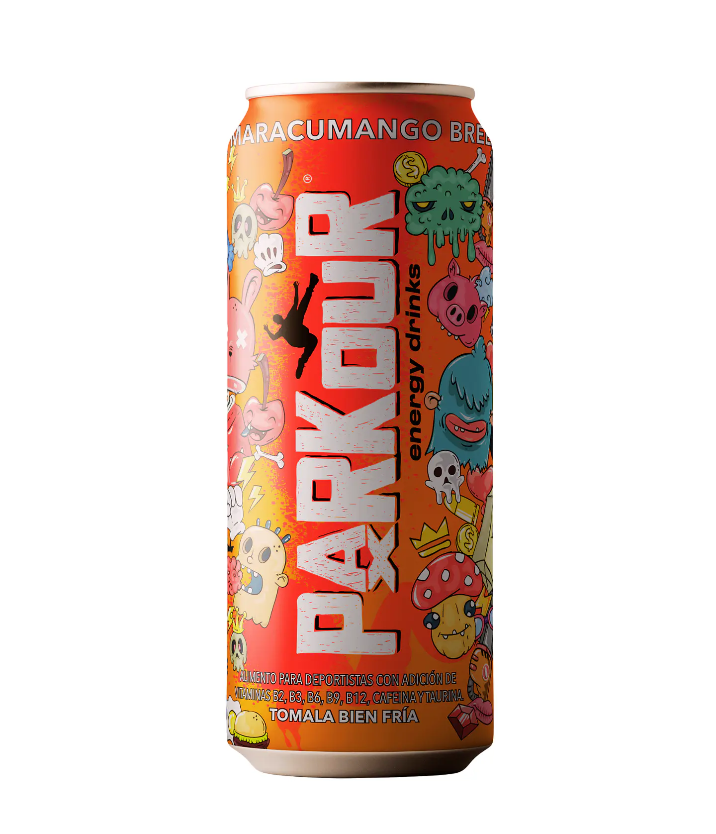 Parkour Bebida Energética Mango Maracuyá 475cc 12 unidades 1