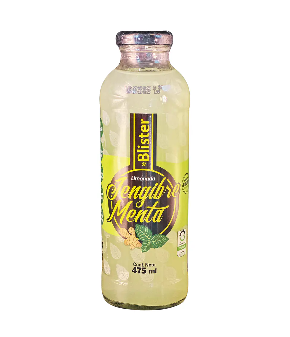 Pack  Limonada Jengibre Menta Vidrio 475 ml 12 unidades 1