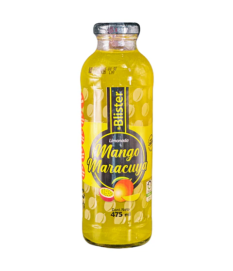 Pack  Limonada Mango Maracuyá Vidrio 475 ml 12 unidades