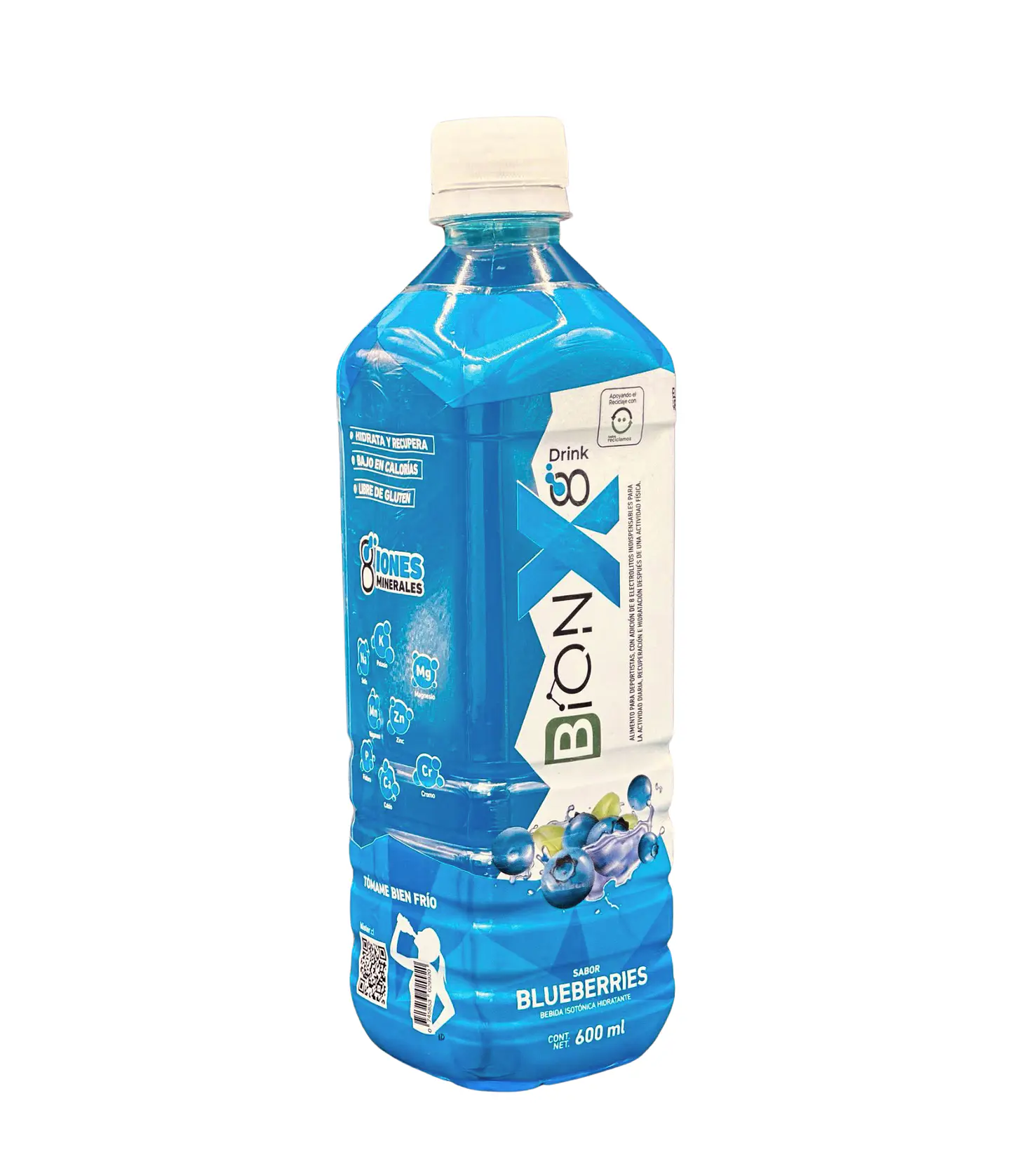 Bebida Hidratante BIONX8 de 600ML BLUEBERRIES 12 unidades 1