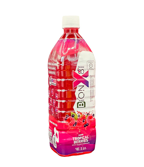 Bebida Hidratante BIONX8 de 1 litro TROPICAL BERRIES 6u