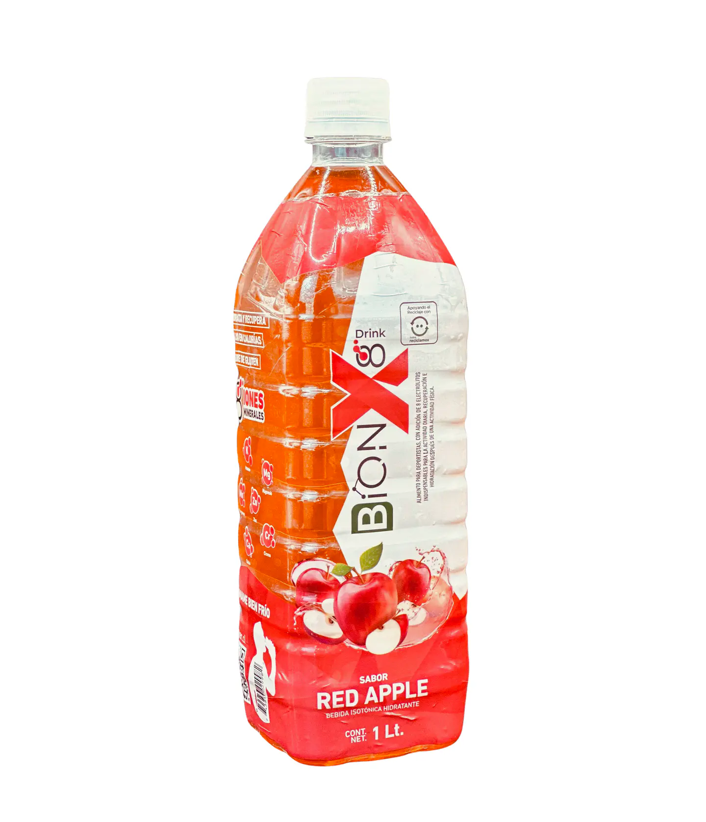  Bebida Hidratante BIONX8 de 1 litro RED APPLE 6u 1