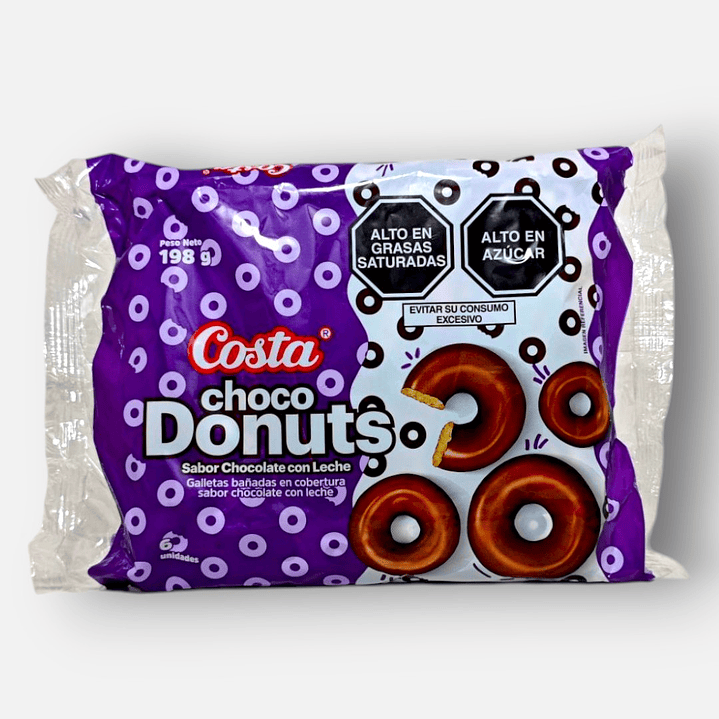 Galletas Choco Donuts Costa pack x 6 unidades 1