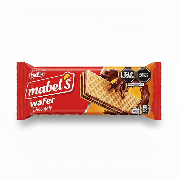 Wafer Sabor Chocolate Mabel's Nestle Pack De 107gr 1