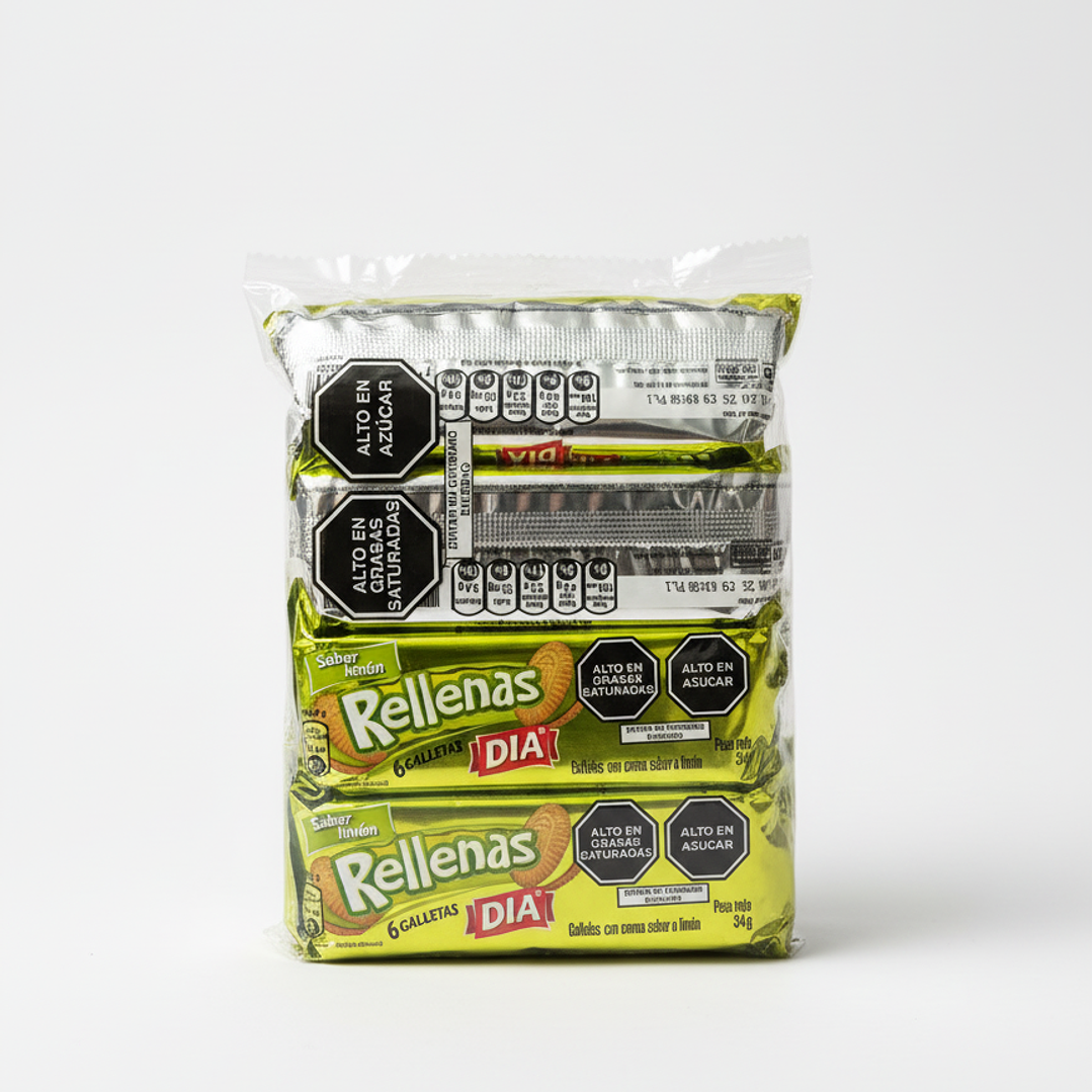 Galletas rellenitas bolsa x 6 2