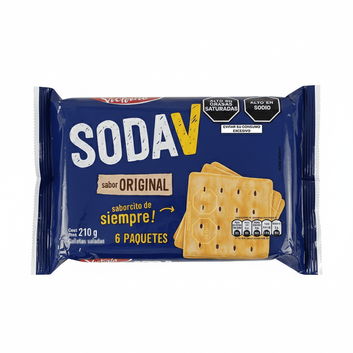 Galleta Victoria Soda V Paquete x 6 und 1
