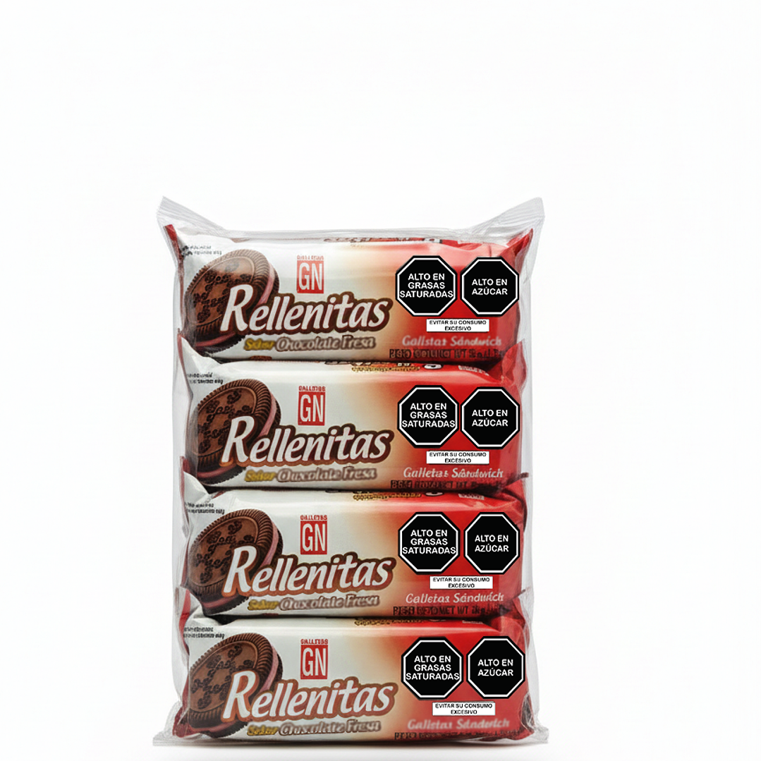 Galletas rellenitas bolsa x 6 4