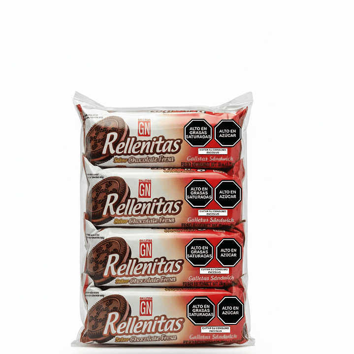 Galletas rellenitas bolsa x 6 4