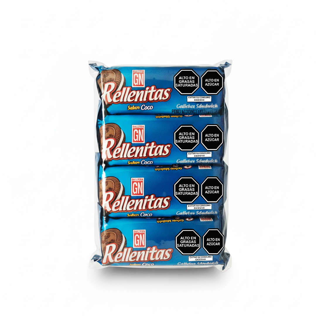Galletas rellenitas bolsa x 6 1