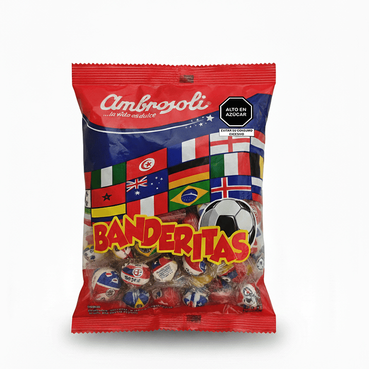 Caramelos Ambrosoli Banderitas - Paquete de 80 Unidades (280g) 1