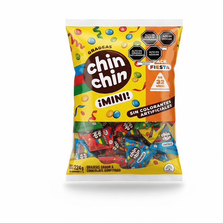 Chin Chin Mini - Pack Fiesta de 32 Sobres (224g) 1
