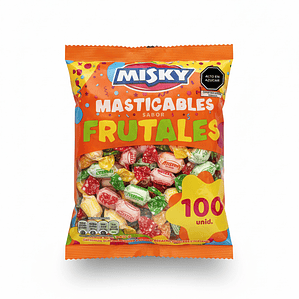 Caramelos Masticables Misky - Paquete de 100 Unidades (330g)