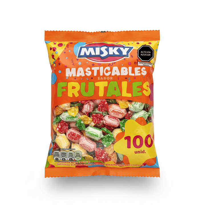Caramelos Masticables Misky - Paquete de 100 Unidades (330g) 1
