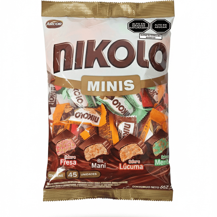 Bolsa de Mini Nikolo Surtido Arcor (45 unidades) 1