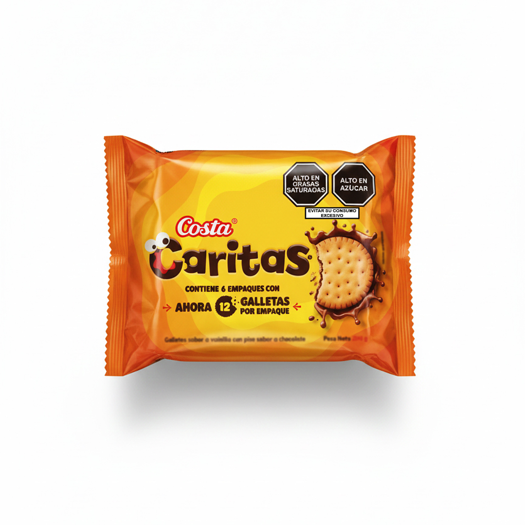 Paquete de Galletas Caritas Costa (6 unidades) 1