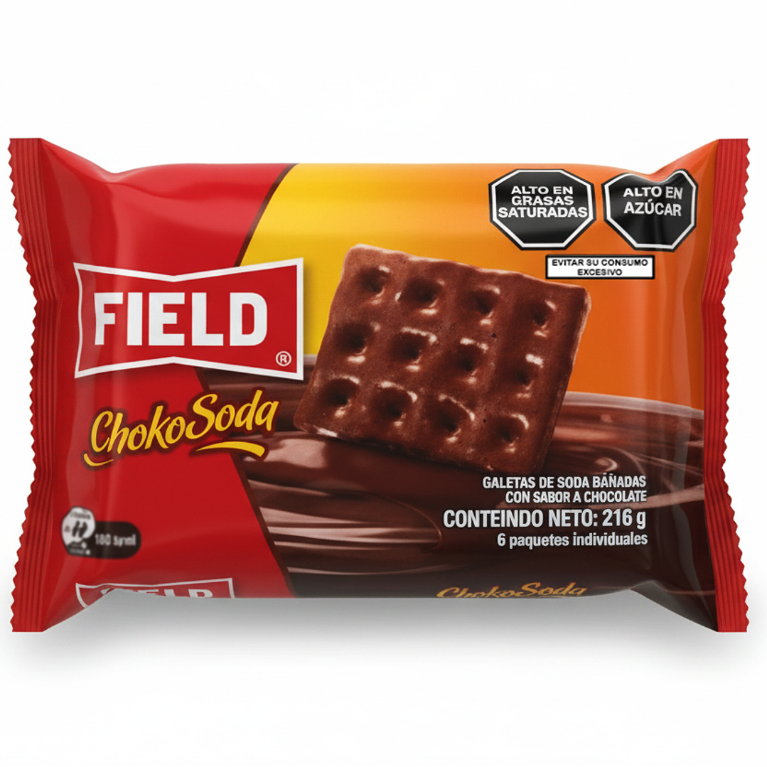 Galleta Choco soda Field pack x 6 und 1