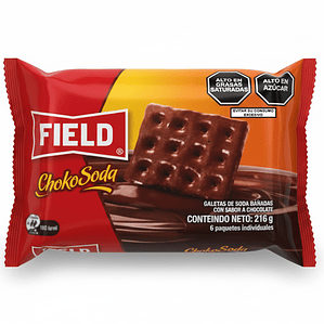 Galleta Choco soda Field pack x 6 und
