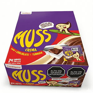 Crema de Chocolate MUSS Confiteca - 24 Unidades (336g)