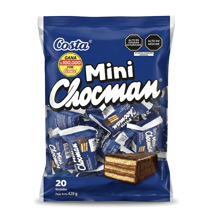 Mini Chocman bolsa x 20 und  1