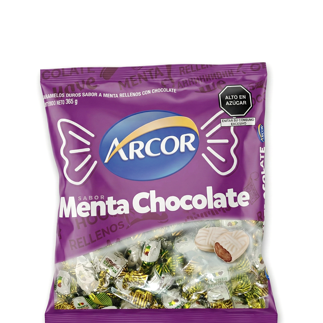 Caramelos Menta Chocolate Arcor (365g) 1