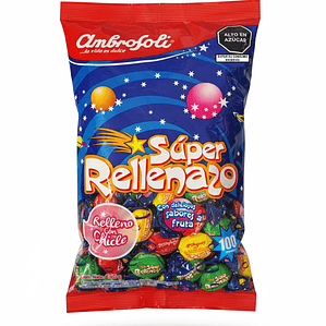 Caramelos Súper Rellenazo Ambrosoli (100 unidades)