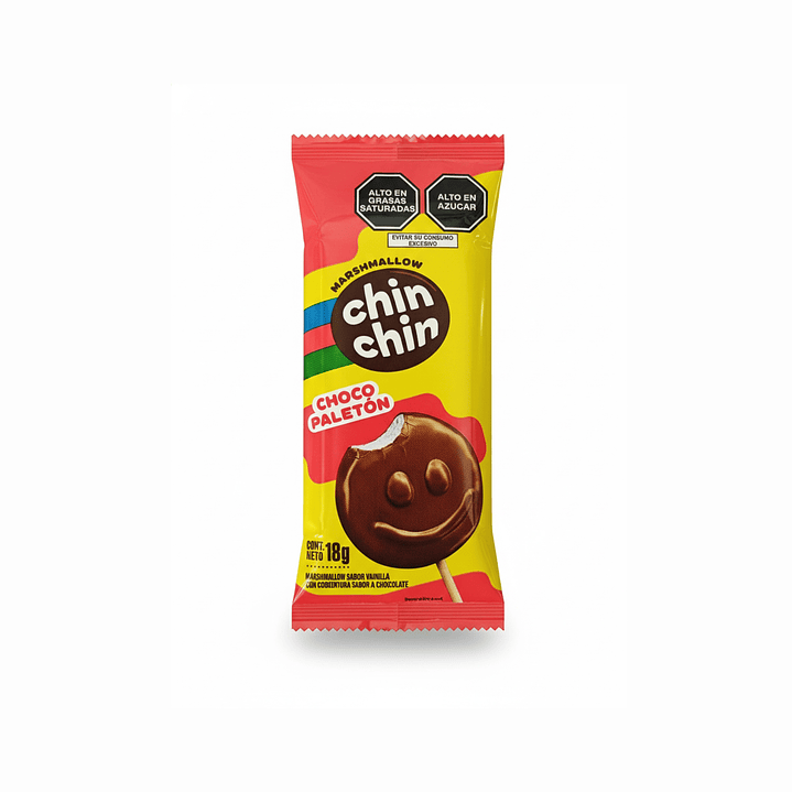 Marshmallow Chin Chin Choco Paletón - 10 Unidades (180g) 2