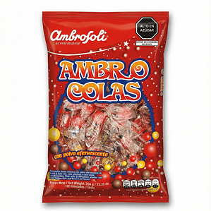 Caramelos Ambrosoli Ambro Colas - Bolsa de 100 Unidades (350g)