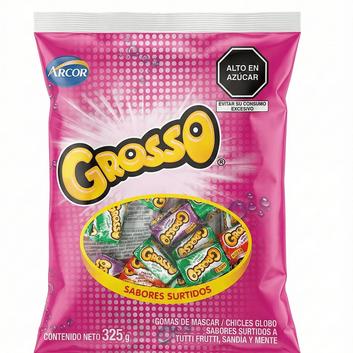 Chicles Grosso Sabores Surtidos Arcor (325g) 1