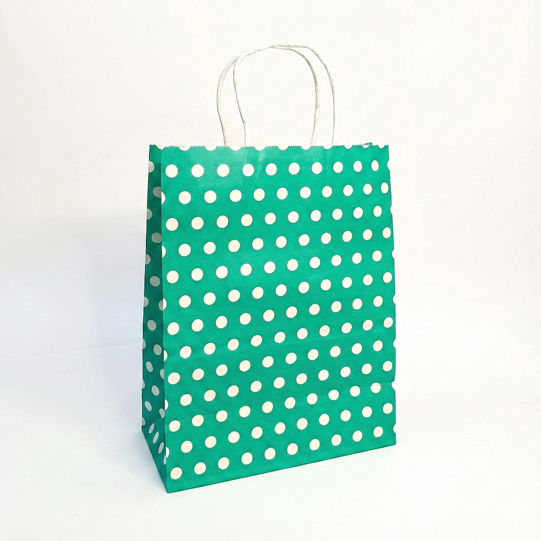 bolsas de papel con puntos - pack x 12 und  1