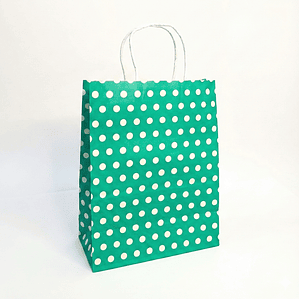 bolsas de papel con puntos - pack x 12 und 