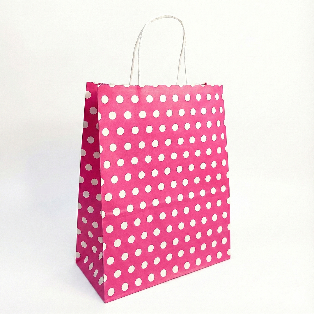 bolsas de papel con puntos - pack x 12 und  6
