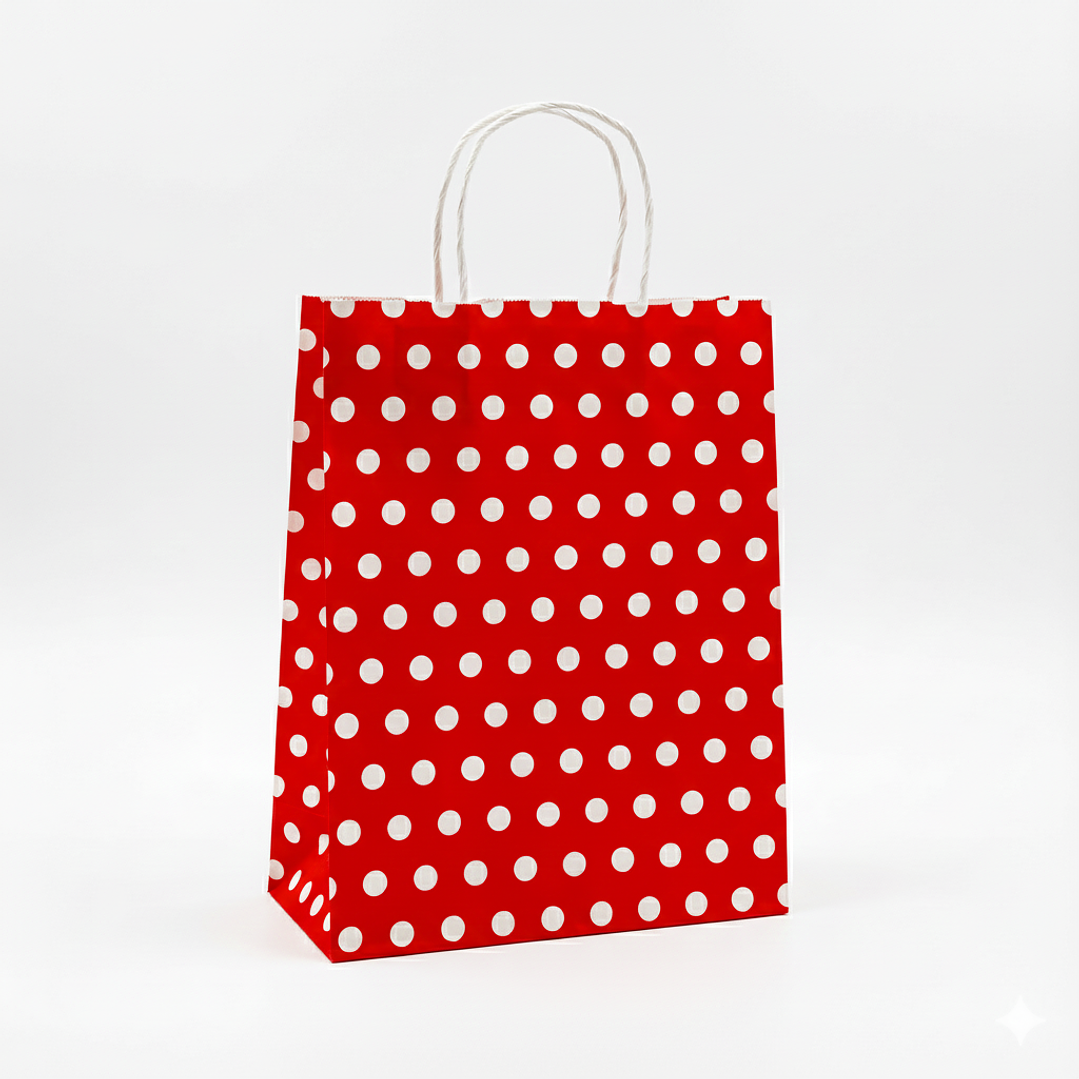 bolsas de papel con puntos - pack x 12 und  10