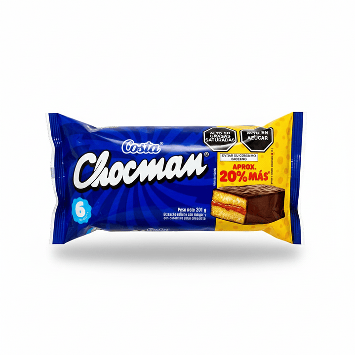 Chocman Costa pack x 6 unidades  1