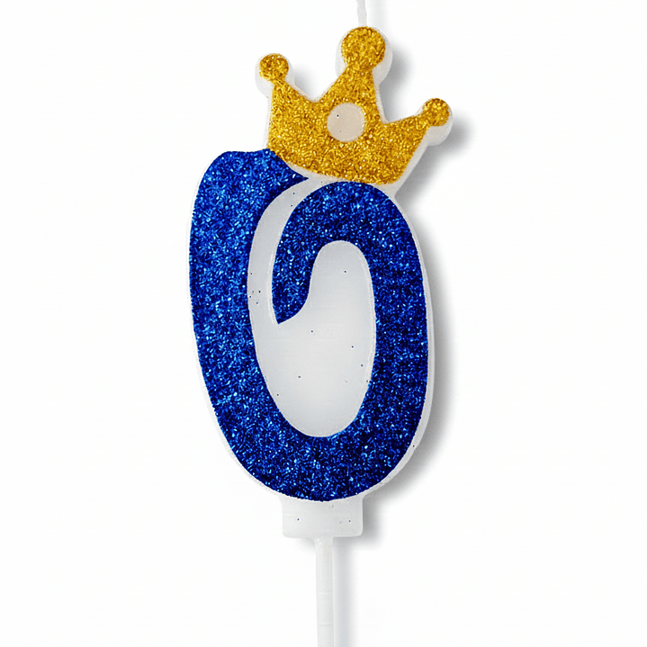 vela con corona color azul 1