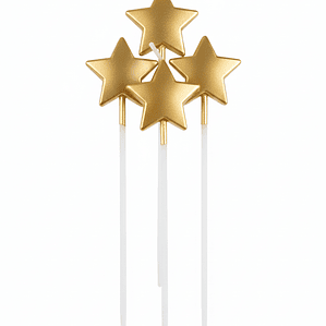 velas estrella metalizadas 
