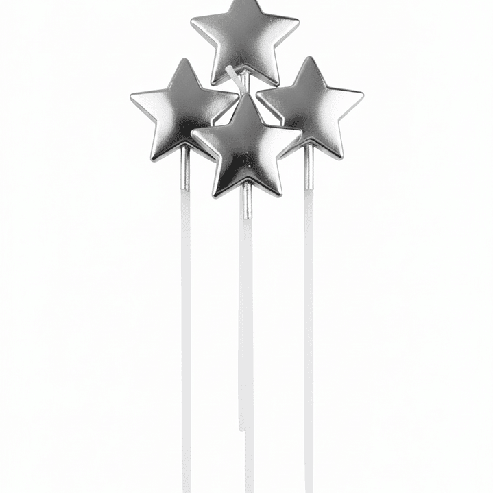 velas estrella metalizadas  2