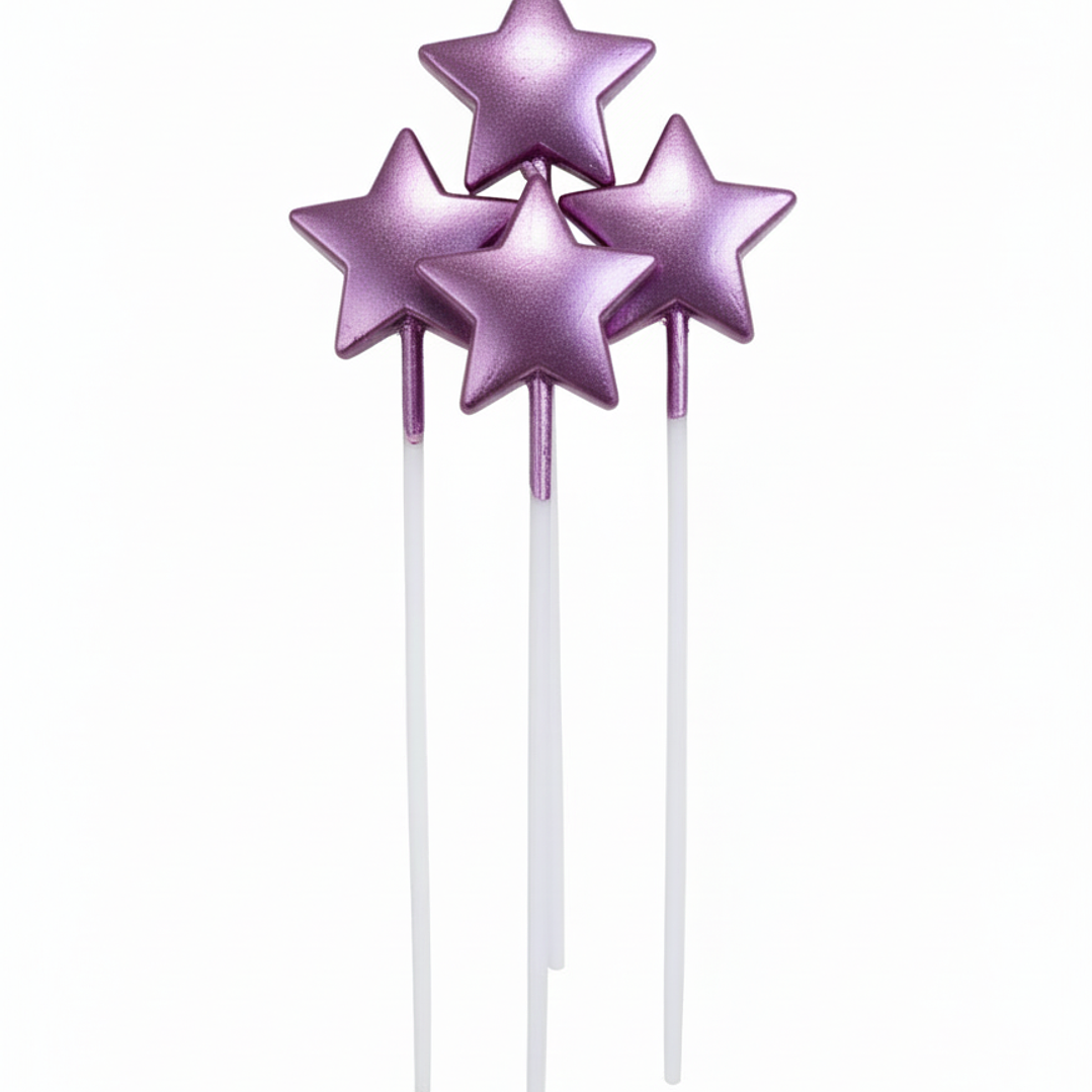 velas estrella metalizadas  3