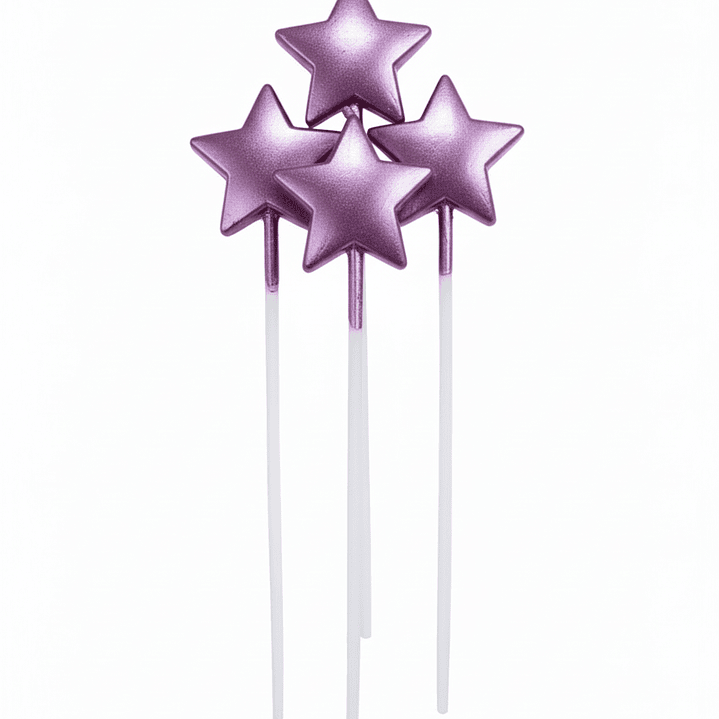 velas estrella metalizadas  3