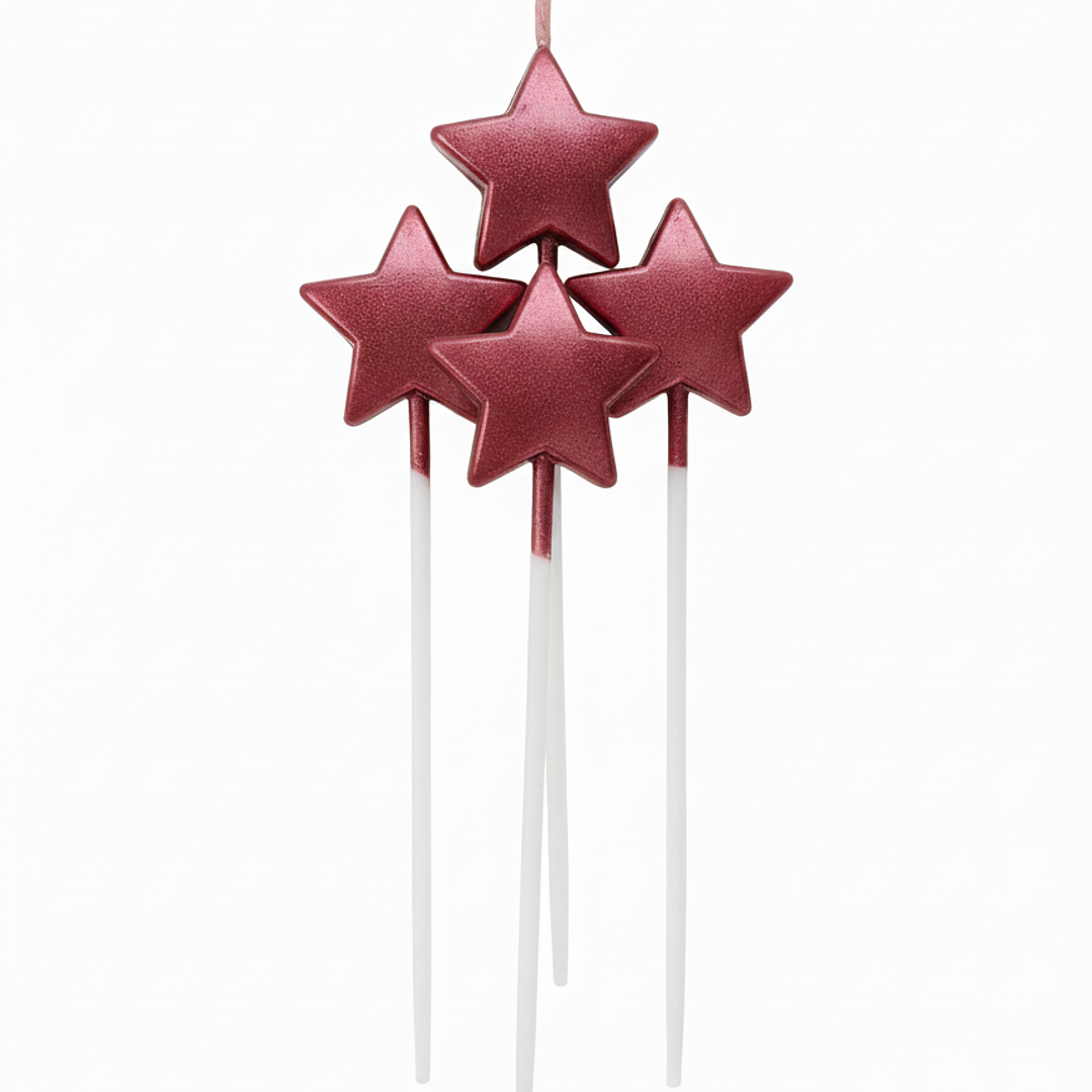 velas estrella metalizadas  4