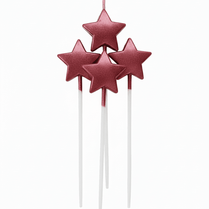 velas estrella metalizadas  4
