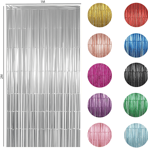 Cortina Metálica Lisa Decorativa (1 x 2 metros)