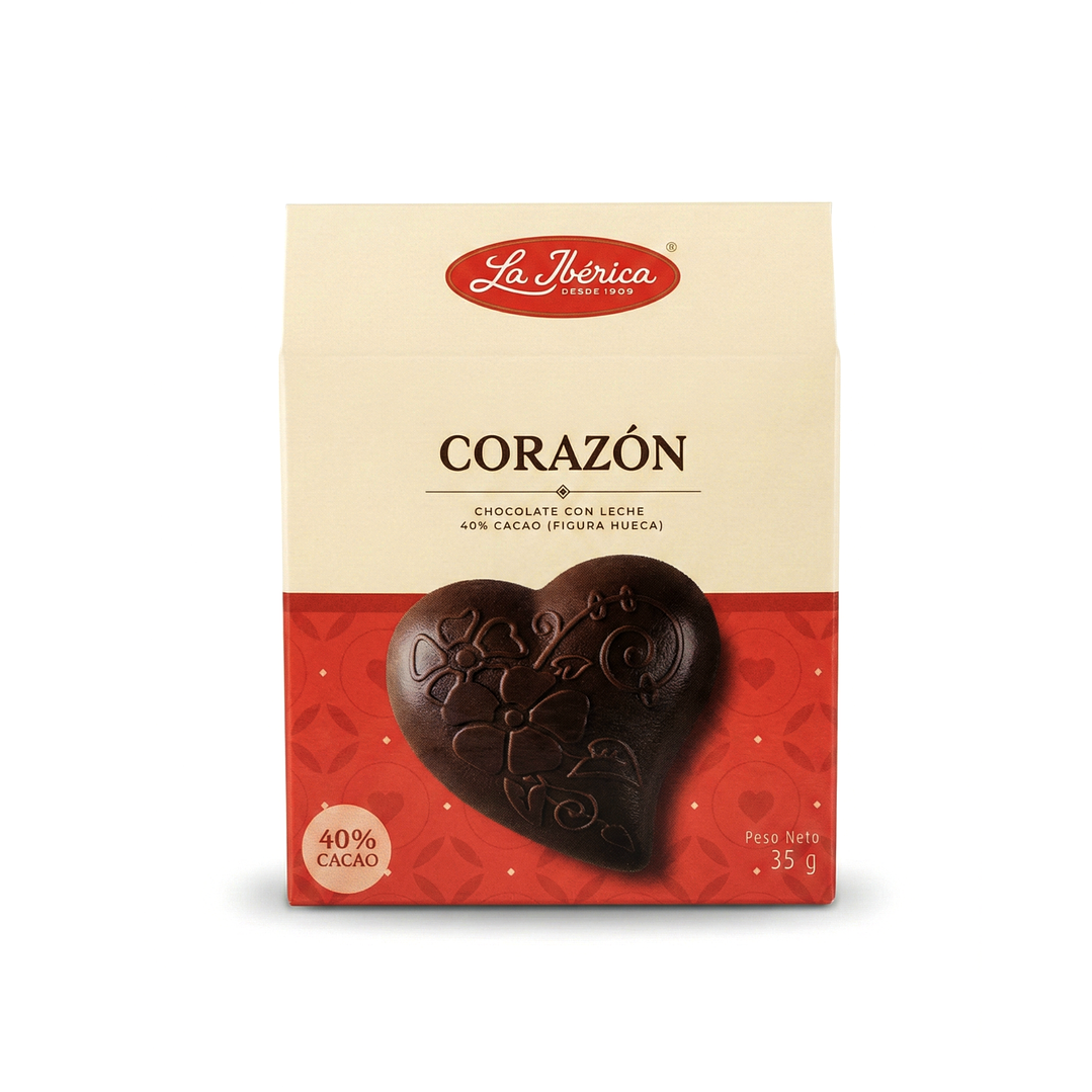 Chocolate La Ibérica - Corazón Pequeño  x 35 gr 1