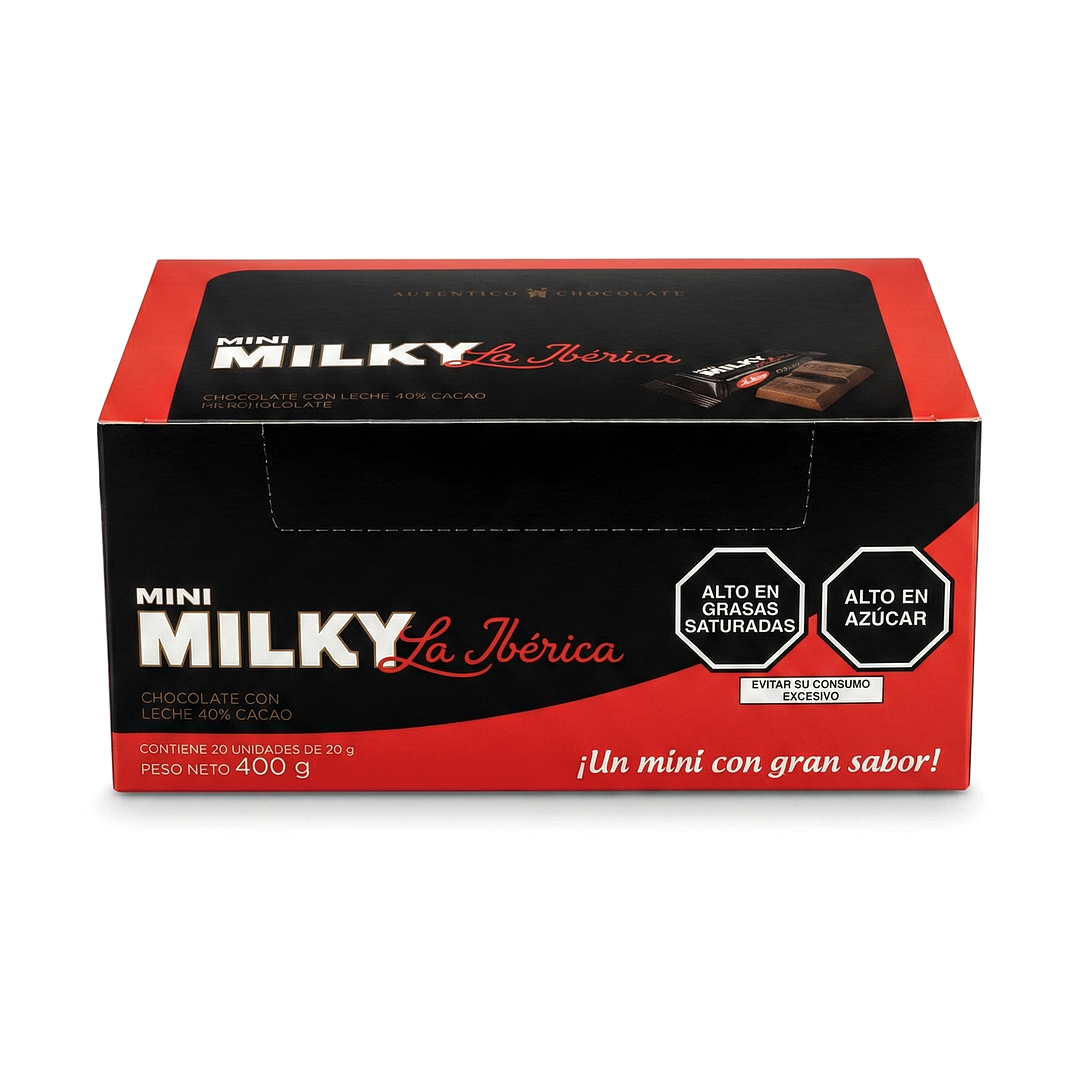 Barra mini Milky La Ibérica x 20g x 20 pzs 1