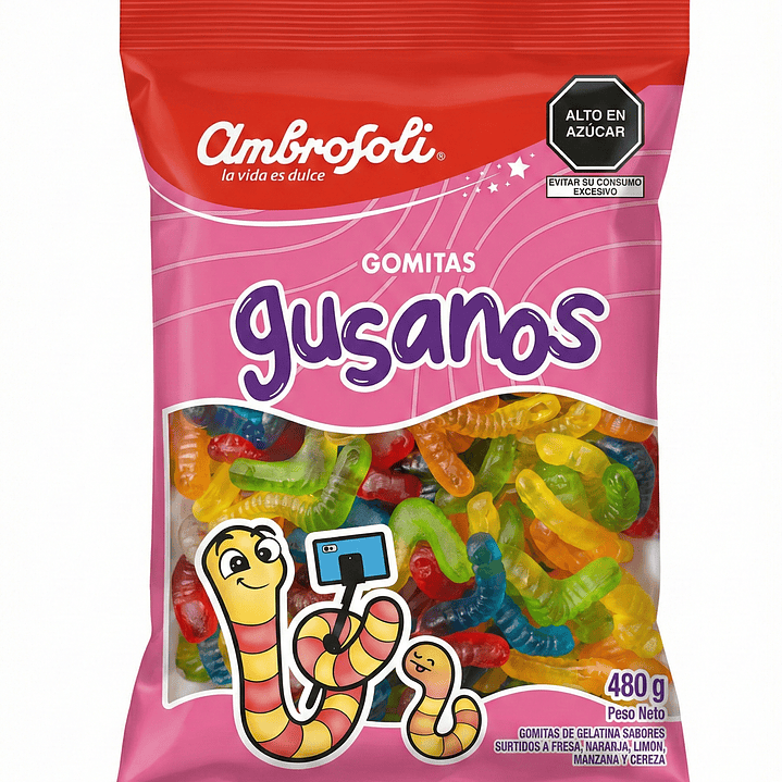Gomitas gusanos ambrosoli x 480 gr  1