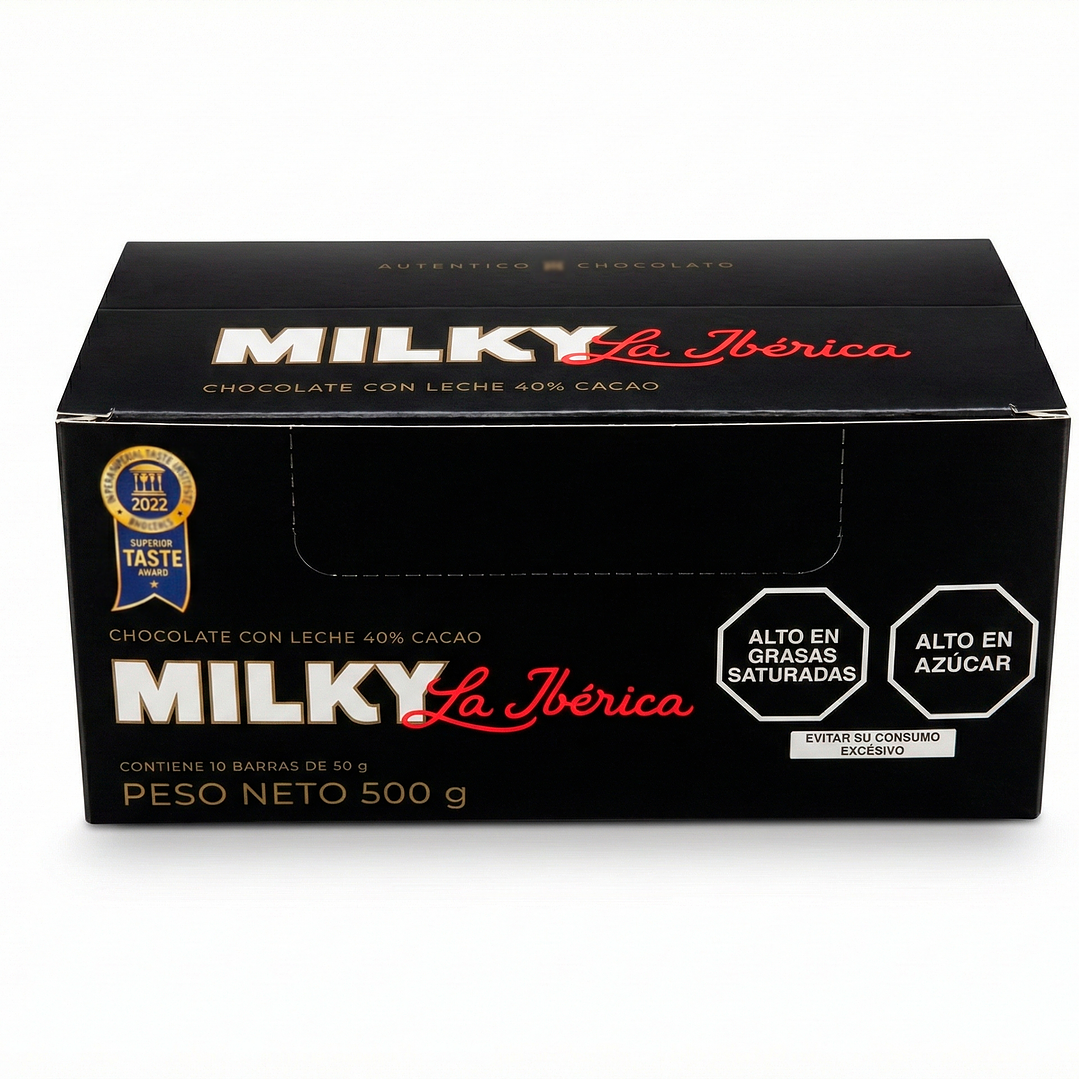 Milky La Ibérica Barra x 50g cjax10und 1