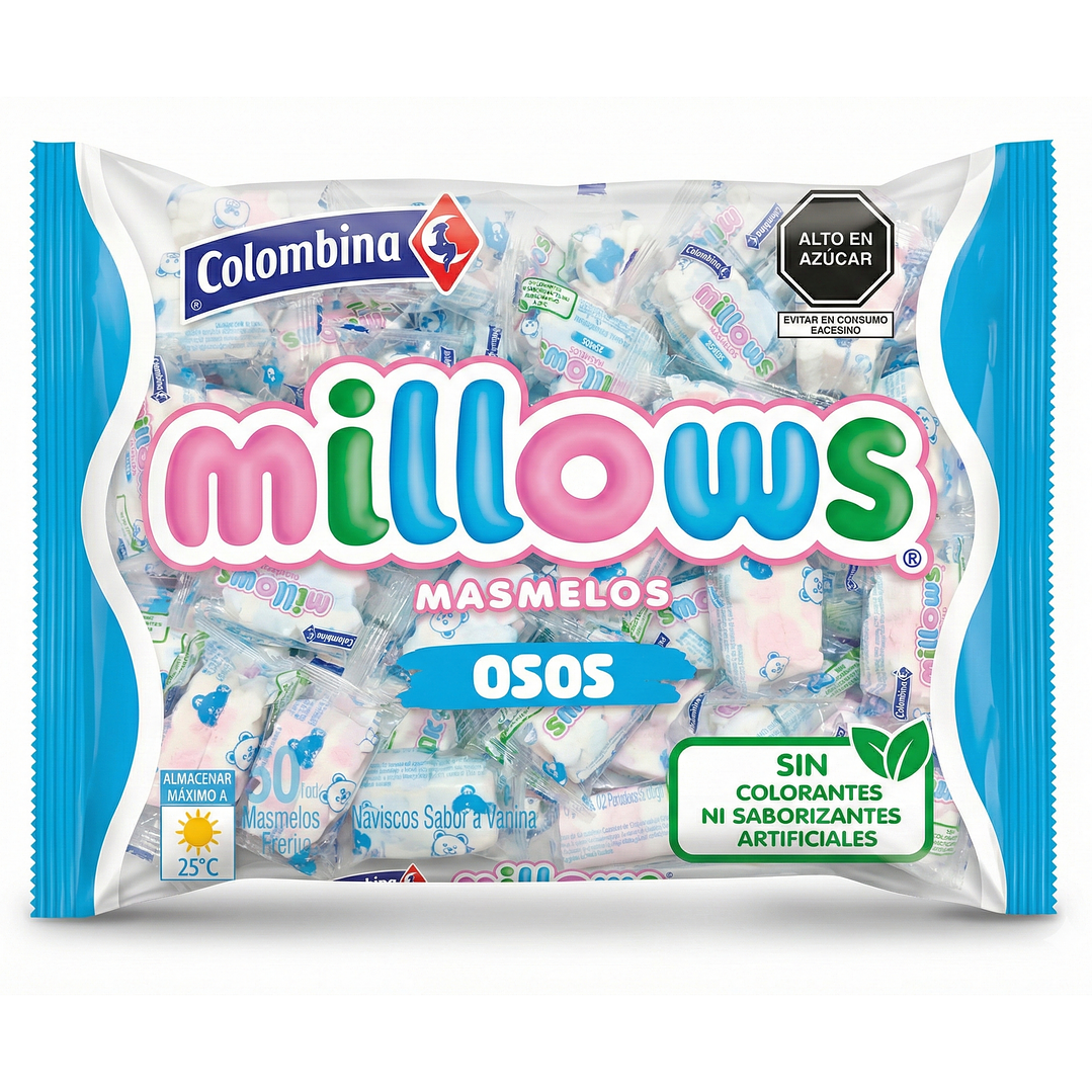 masmelo colombina  individual x 50 und ositos  1