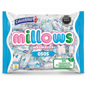 masmelo colombina  individual x 50 und ositos 