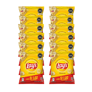 papas lays en tira x 12 und 